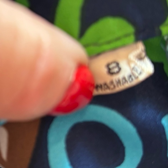 LAVIN vintage bright print shirt dress size 8 - Picture 9 of 9